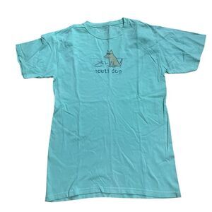 Teddy The Dog Nauti Dog Classic Tee Shirt Size Small